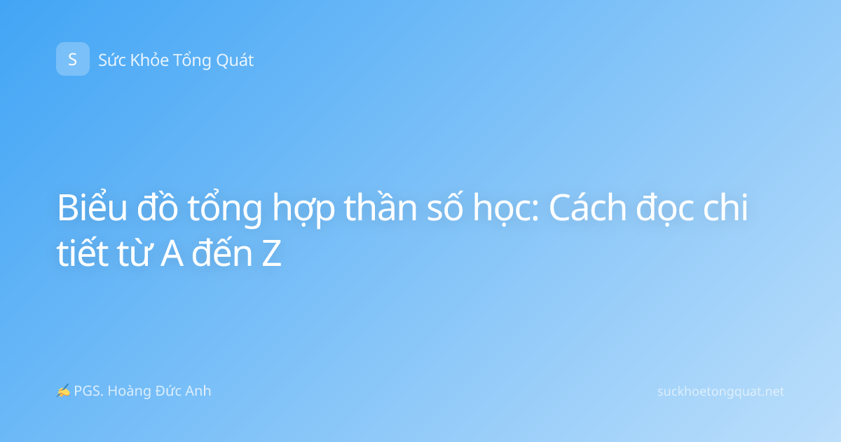 Biểu đồ tổng hợp thần số học: Cách đọc chi tiết từ A đến Z