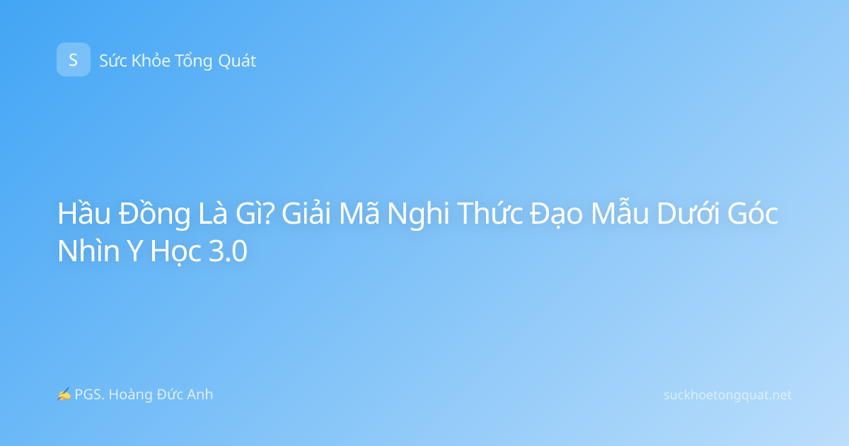 Hầu Đồng Là Gì? Giải Mã Nghi Thức Đạo Mẫu Dưới Góc Nhìn Y Học 3.0