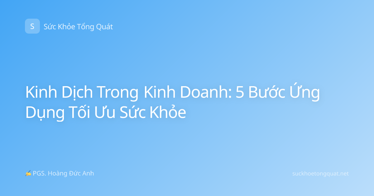 Kinh Dịch Trong Kinh Doanh: 5 Bước Ứng Dụng Tối Ưu Sức Khỏe